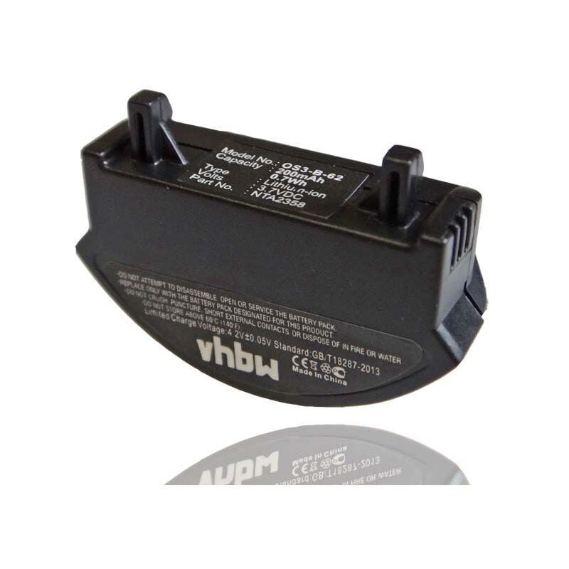 Batterie remplace Bose 40229, NTA2358 pour casque écouteurs casque micro sans fil (200mAh, 3,7V, Li-Ion) - Vhbw