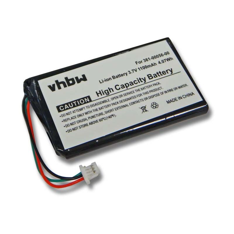 vhbw batterie remplace Garmin 1ICP4/34/5, 1ICP5/34/45, 361-00045-00, 361-00056-00, 361-00056-08, 361-00056-50 pour système de navigation GPS (1100mAh)