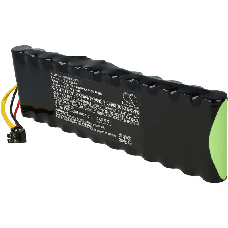 batterie remplace Husqvarna 578 84 87-04, 578 84 87-05, 5788487-02, 5788487-03 pour tondeuse à gazon robot tondeuse (6800mAh, 22.2V, Li-Ion) - Vhbw