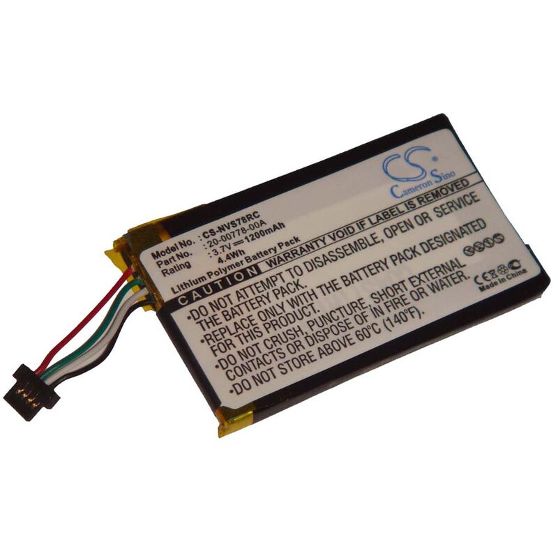 Batterie remplace Nevo 20-00778-00A pour télécommande remote control (1200mAh, 3,7V, Li-Polymère) - Vhbw