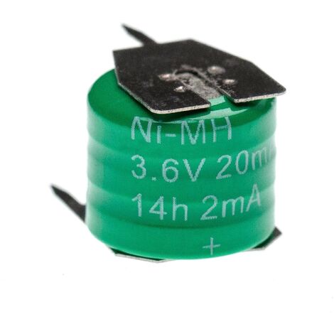 vhbw Batterie remplacement pour 3/V15H pour modèlisme RC (20mAh, 3,6V, NiMH), avec connexion à 3 broches