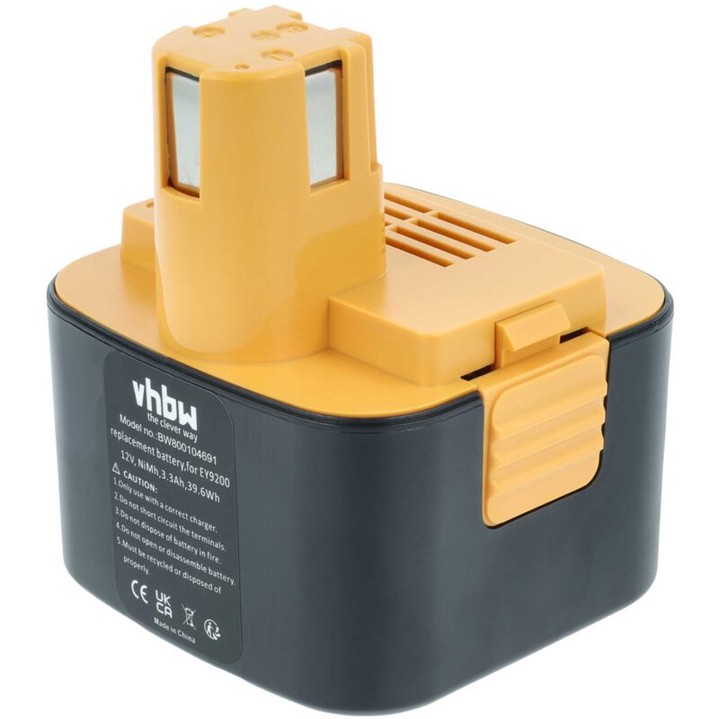 vhbw Batterie remplacement pour ABB Stotz S&J SDF-AK220 pour outil électrique (2100 mAh, NiMH, 12 V)