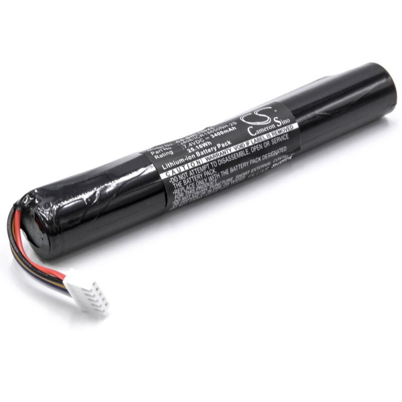 Batterie remplacement pour Bang & Olufsen J406/ICR18650NH-2S pour enceinte, haut-parleurs (3400mAh, 7,4V, Li-ion) - Vhbw
