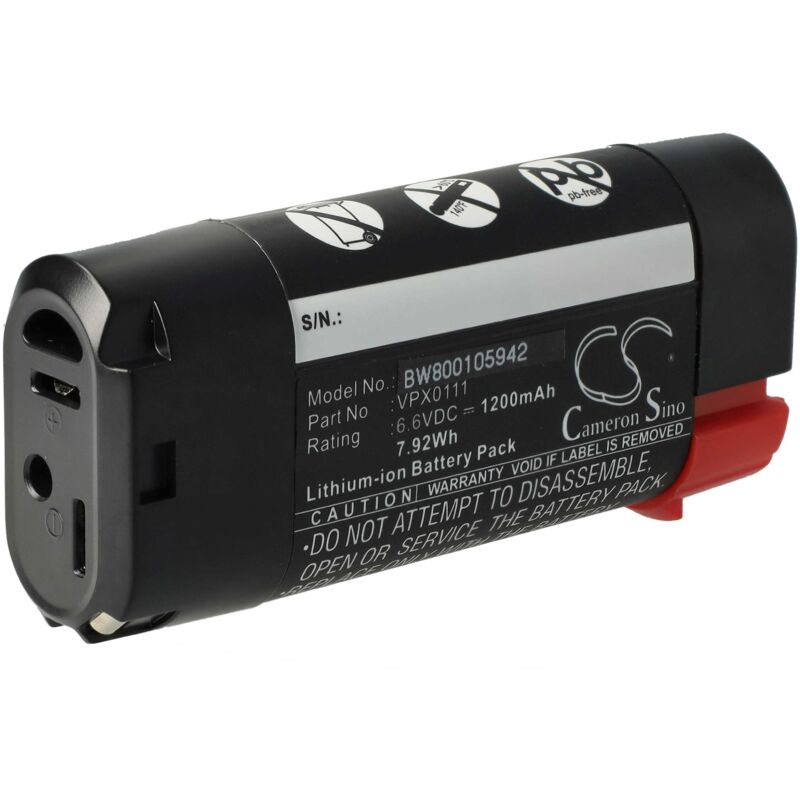 Vhbw - Batterie remplacement pour Black & Decker VPX0111 pour outil électrique (1200 mAh, Li-ion, 7 v)