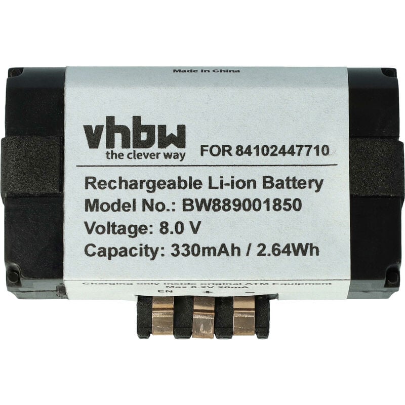 Vhbw - 1x Batterie compatible avec bmw 3er F30 330d (8F31/N57N), 328i (8E91/N26), 328i (8E71/N20), 325d (8F11/N47S1) voiture (330mAh, 8V, NiCd)