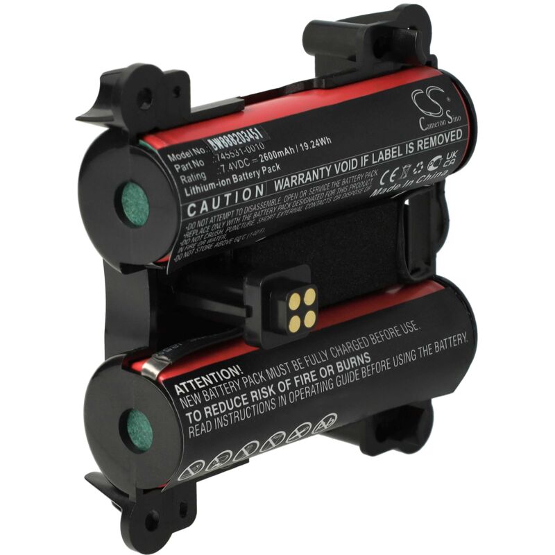 Vhbw - Batterie remplacement pour Bose 745531-0010 pour enceinte, haut-parleurs (2600mAh, 7,4V, Li-ion)