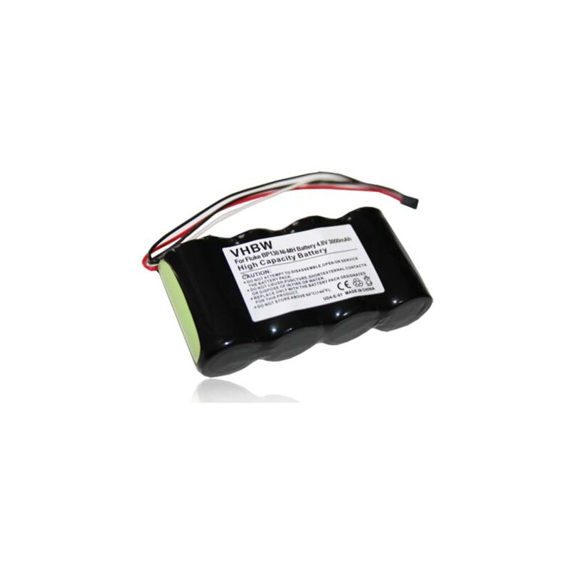 vhbw Batterie remplacement pour BP-130, BP130 pour outil de mesure (3000mAh, 4,8V, NiMH)
