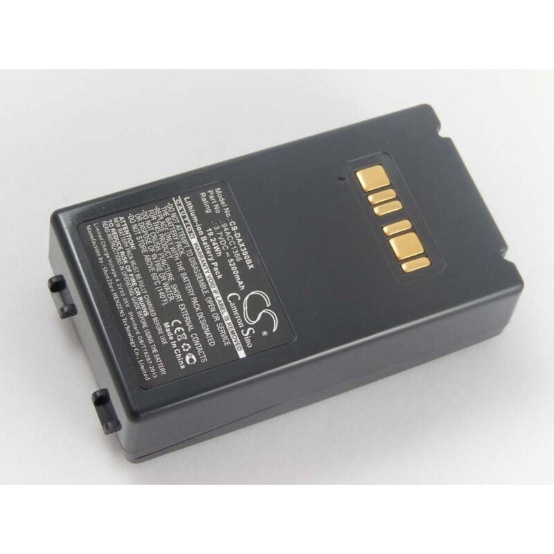Batterie remplacement pour Datalogic BT-10, BT-26 pour scanner de code-barre pos (5200mAh, 3,7V, Li-ion) - Vhbw