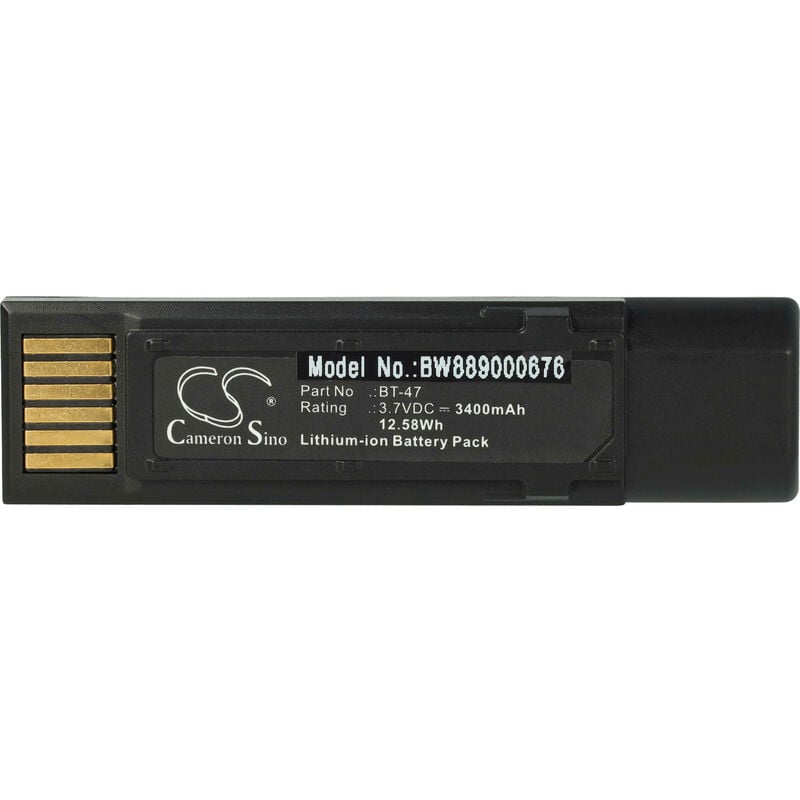 Vhbw - Batterie remplacement pour Datalogic BT-47, RBP-GM45, TW18050652, 128004721 pour scanner de code-barre pos (3400mAh, 3,7V, Li-ion)