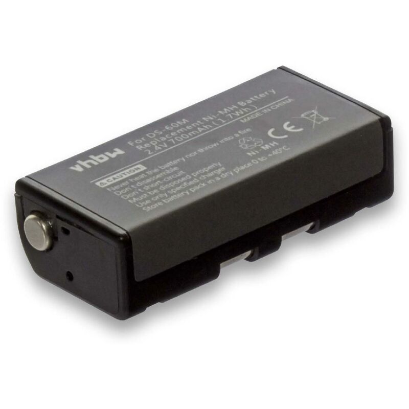 vhbw Batterie remplacement pour Denso DS-60M pour scanner de code-barre POS (700mAh, 2,4V, NiMH)