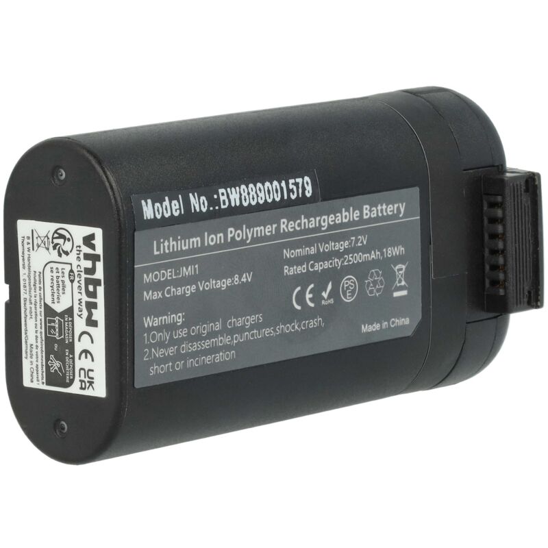 vhbw Batterie remplacement pour DJI 198151, 1000007355 pour drone (2500mAh, 7,4V, Li-ion)
