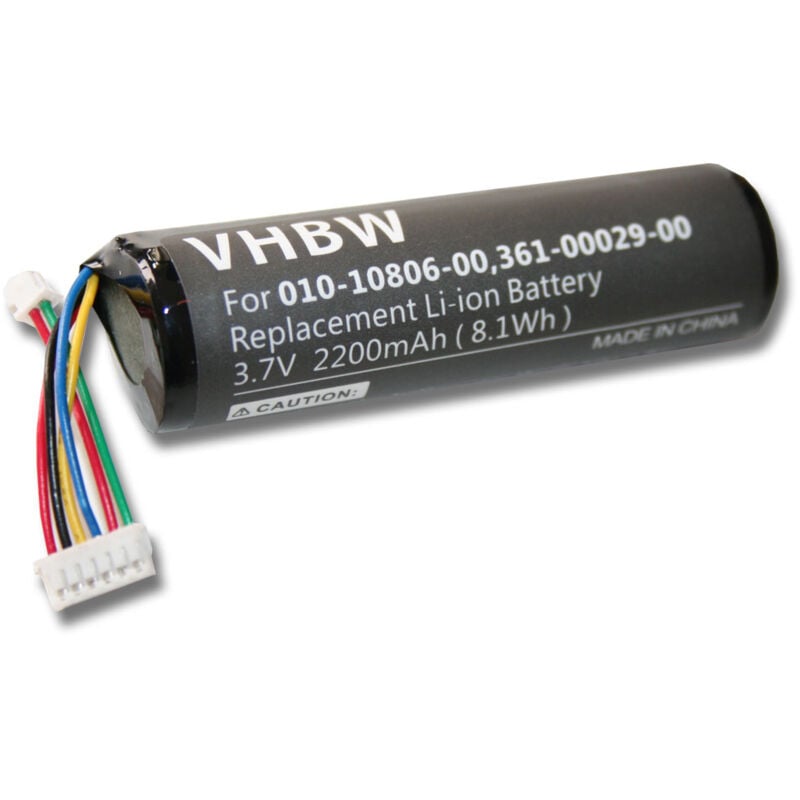 Vhbw - Batterie remplacement pour Garmin 010-10806-00, 010-10806-01, 010-10806-20 pour collier de dressage de chien (2200mAh, 3,7V, Li-ion)