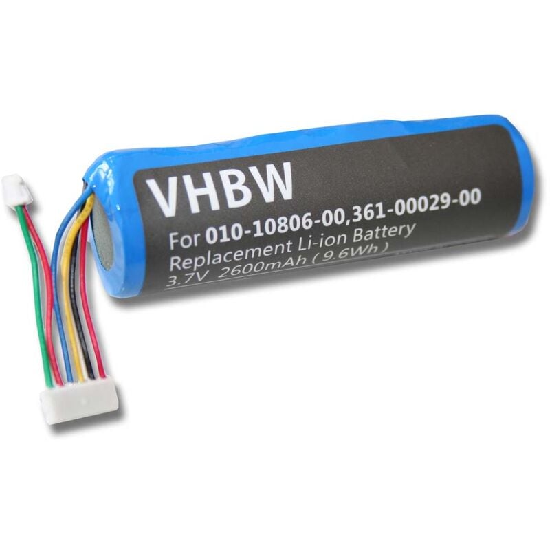 Vhbw - Batterie remplacement pour Garmin 010-10806-00, 010-10806-01, 010-10806-20 pour collier de dressage de chien (2600mAh, 3,7V, Li-ion)