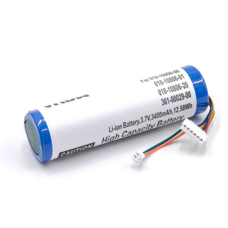 Vhbw - Batterie remplacement pour Garmin 361-00029-00 pour collier de dressage de chien (3400mAh, 3,7V, Li-ion)