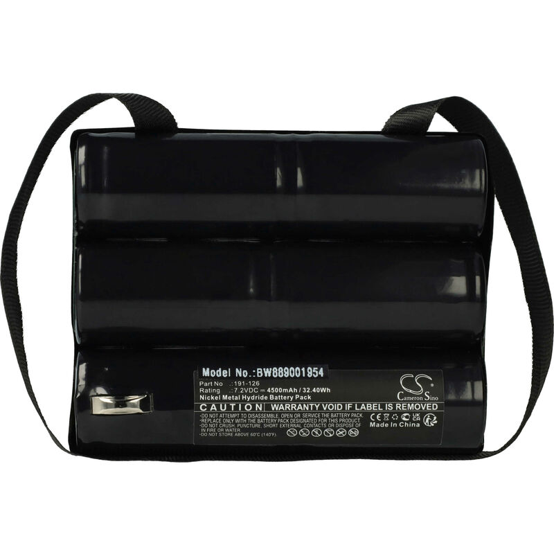 Vhbw - Batterie remplacement pour ge 191-126 pour outil de mesure (4500mAh, 7,2V, NiMH)