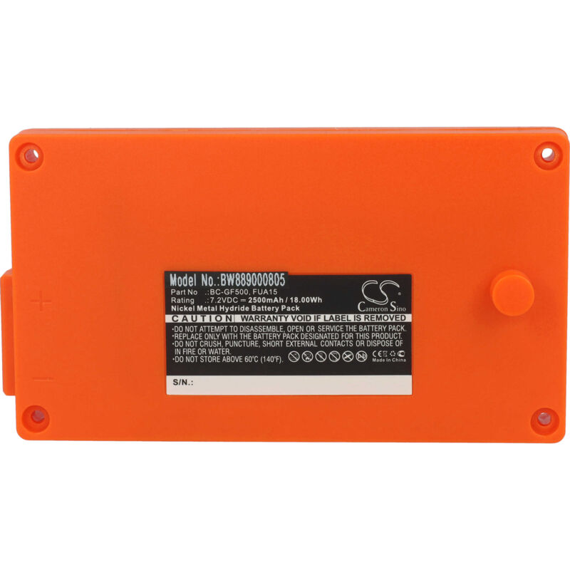 Batterie remplacement pour Gross Funk 100-001-885, BC-GF500, FUA15, FUA50 pour opérateur télécommande industrielle (2500mAh, 7,2V, NiMH) orange - Vhbw