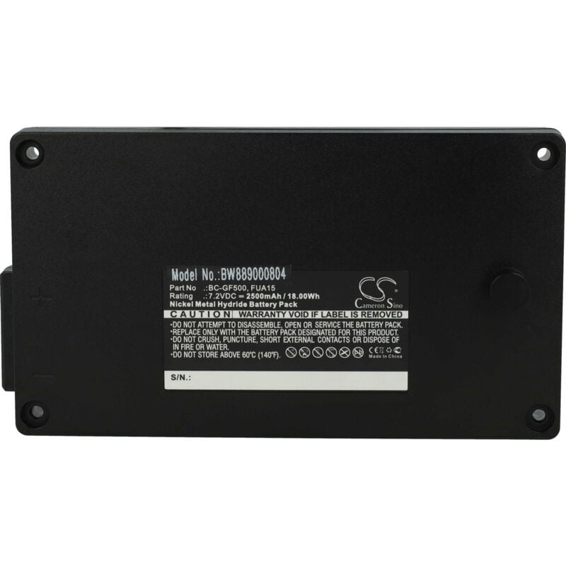 Batterie remplacement pour Gross Funk 100-001-885, BC-GF500, FUA15, FUA50 pour opérateur télécommande industrielle (2500mAh, 7,2V, NiMH) noir - Vhbw