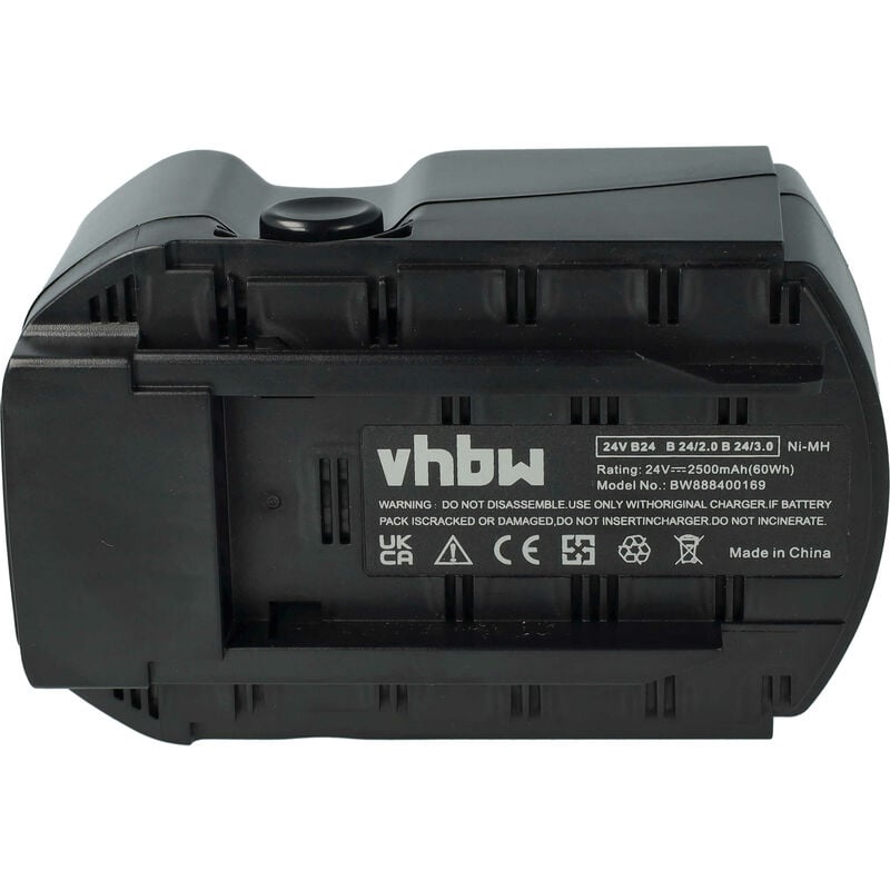 Batterie remplacement pour Hilti B24/2.0, B24/3.0 pour outil électrique (2500 mAh, NiMH, 24 v) - Vhbw