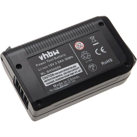 vhbw Batterie remplacement pour Hoover 302723001, BH50000 pour robot électroménager (2000mAh, 18V, Li-ion)