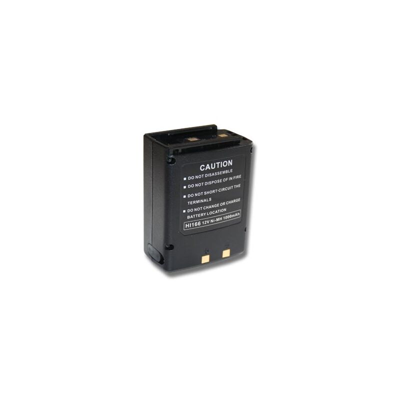 Batterie remplacement pour Icom BP-166, CM-166, CM-166S, CM-22A pour radio talkie-walkie (1000mAh, 12V, NiMH) - Vhbw