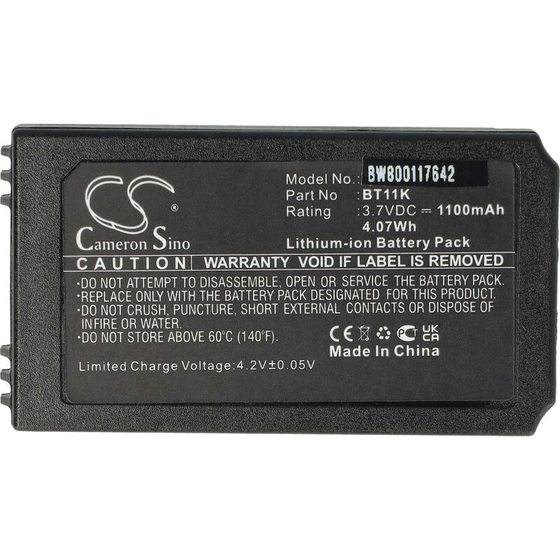 Batterie remplacement pour Ikusi BT11K pour opérateur télécommande industrielle (1100mAh, 3,7V, Li-ion) - Vhbw
