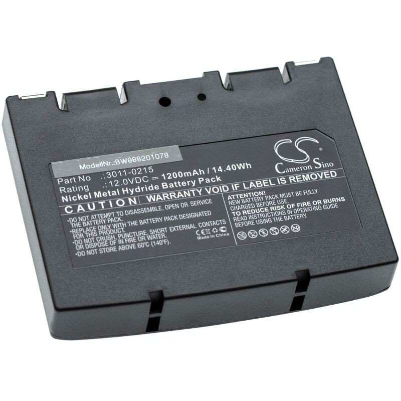 vhbw Batterie remplacement pour Minelab 3011-0215 pour détecteur de métaux (1200mAh, 12V, NiMH)