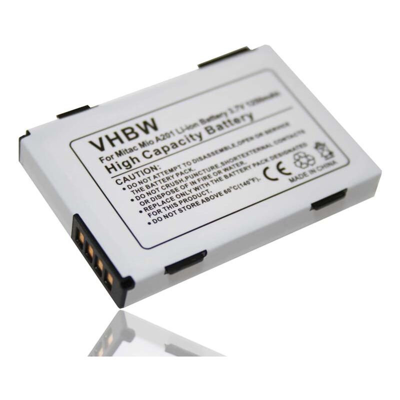 Batterie remplacement pour Medion B12A, E3MT12110211, E3MTO41202, E3MTO41202B12A pour gps, appareil de navigation (1250mAh, 3,7V, Li-ion) - Vhbw