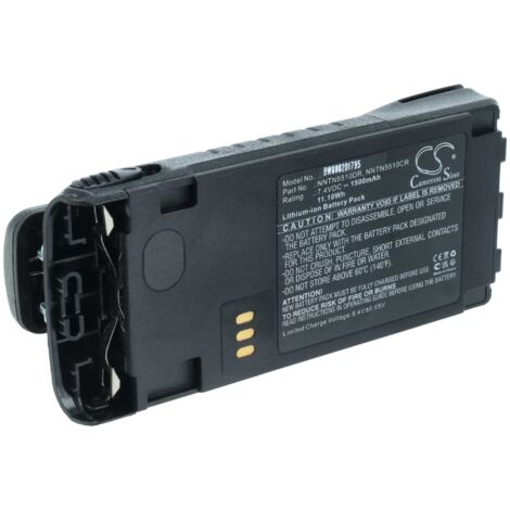 vhbw Batterie remplacement pour Motorola NNTN5510 pour radio talkie-walkie (1500mAh, 7,4V, Li-ion)