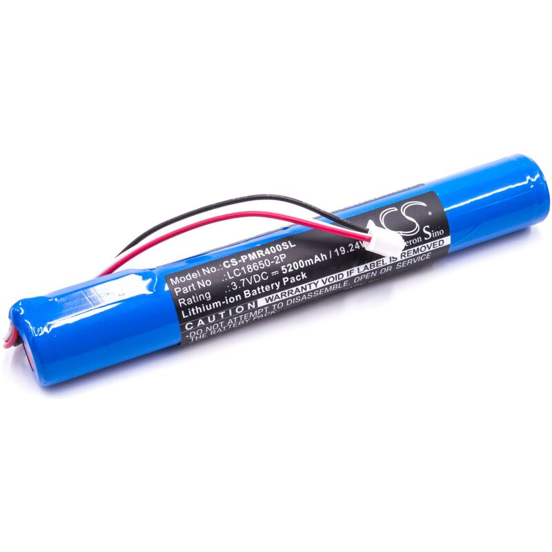 Batterie remplacement pour Pure LC18650-2P pour radio (5200mAh, 3,7V, Li-ion) - Vhbw