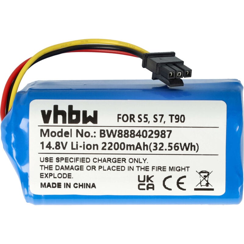Batterie remplacement pour Qihoo MH1-4S1P pour robot électroménager (2200mAh, 14,8V, Li-ion) - Vhbw