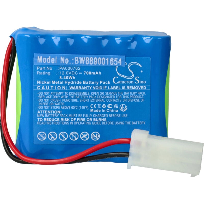 Batterie remplacement pour Roma PA000762 pour volet roulant de fenêtre (700mAh, 12V, NiMH) - Vhbw