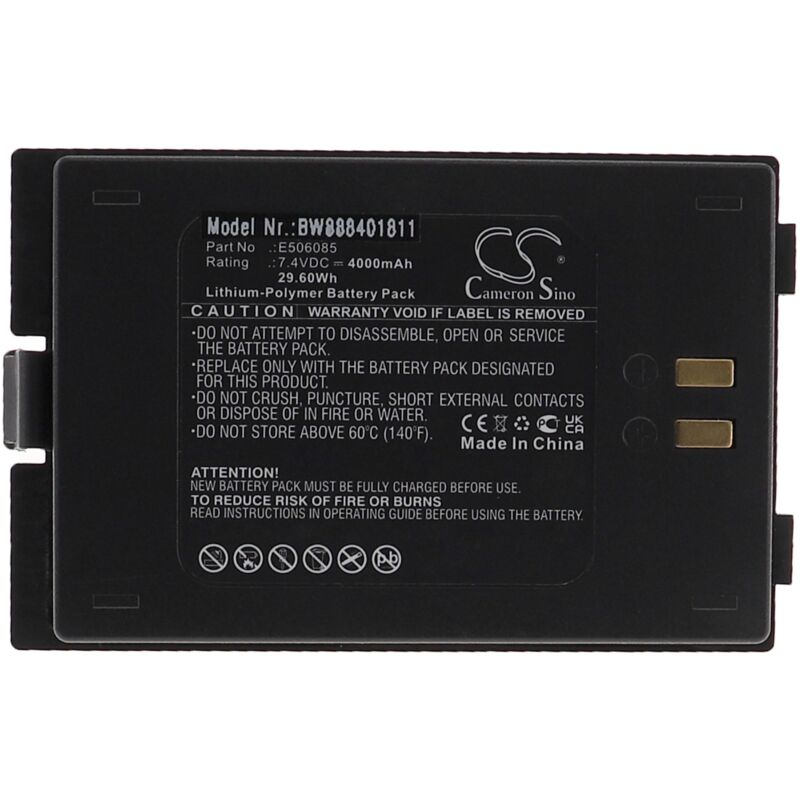 Vhbw - Batterie remplacement pour Satlink E506085 pour outil de mesure (4000mAh, 7,4V, Li-polymère)