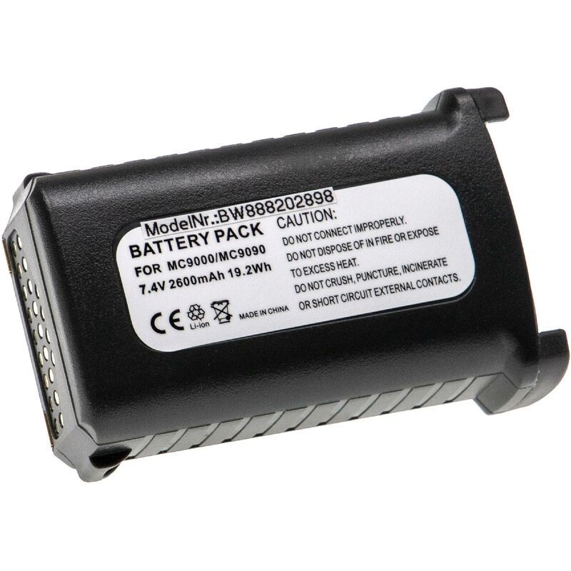 Vhbw - Batterie remplacement pour Symbol KT-21-61261, KT-21-61261-01 pour ordinateur handheld (2600mAh, 7,4V, Li-ion)