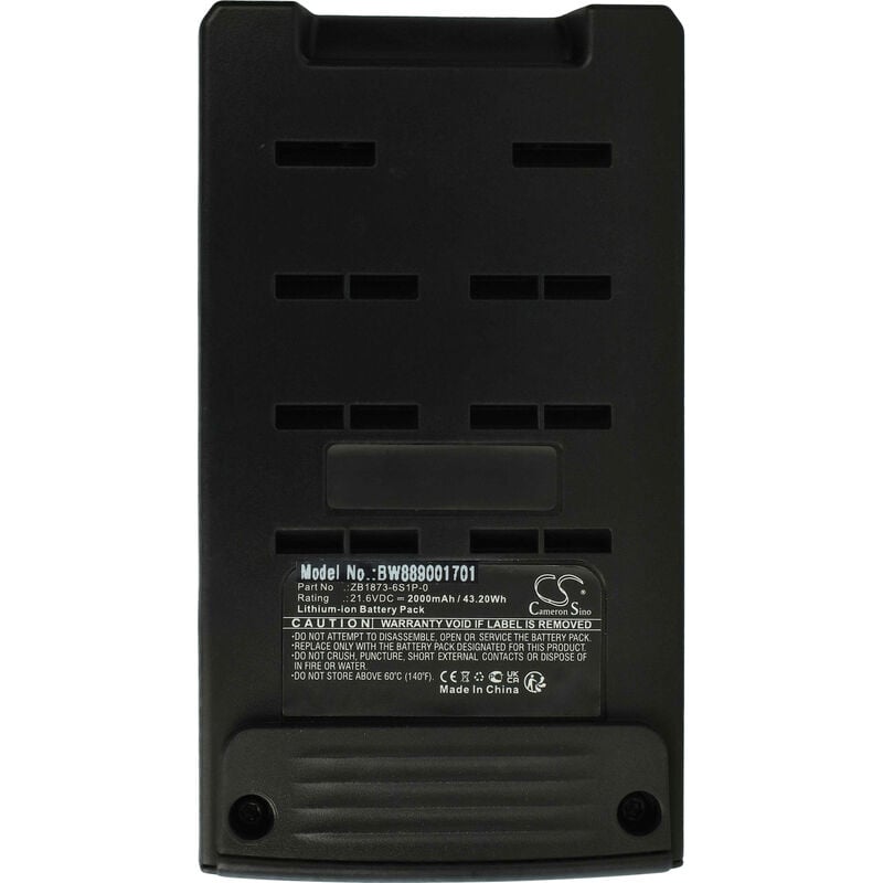 Batterie remplacement pour Tineco ZB1873-6S1P-03, ZB1873-6S1P-0 pour aspirateur (2000mAh, 21,6V, Li-ion) - Vhbw