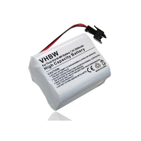 vhbw Batterie remplacement pour Tivoli MA-1, MA-2, MA-3, MA1, MA2 pour radio (2000mAh, 7,2V, NiMH)