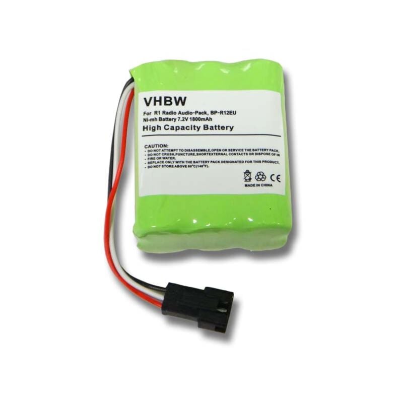 Batterie remplacement pour Tivoli MA-4, PP-2 pour radio (1800mAh, 7,2V, NiMH) - Vhbw