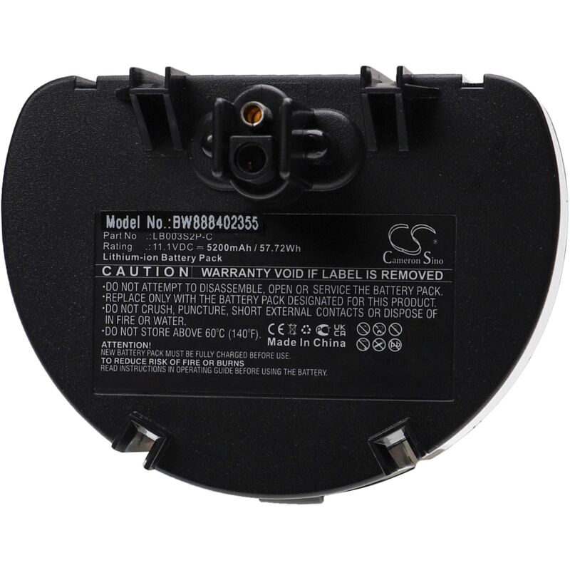 Vhbw - Batterie remplacement pour Water Tech LB003S2P-C pour nettoyeur de piscine (5200mAh, 11,1V, Li-ion)