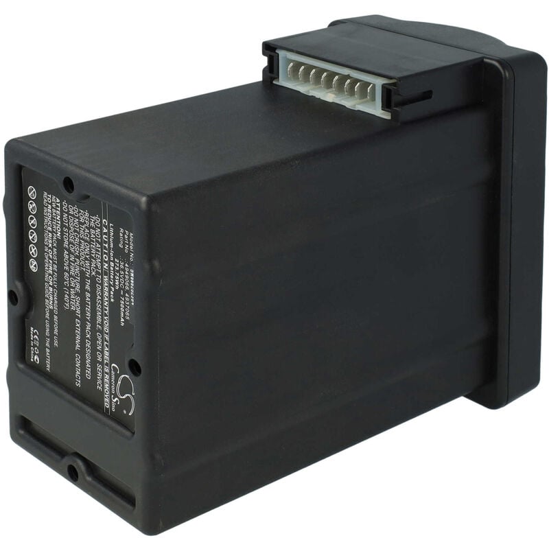 Vhbw - batterie remplacement pour Wolf Garten 4937065, 4949066, pack 1 pour tondeuse à gazon (7500mAh, 36.5V, Li-ion)