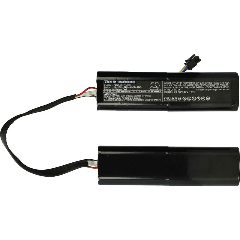 Batterie remplacement pour Xiaomi P2027-4S2P-MMBK pour robot électroménager (5200mAh, 14,4V, Li-ion) - Vhbw