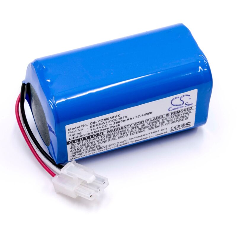 Vhbw - Batterie remplacement pour Yujin Robot EBKRBKDL001039, EBKRWHD00686 pour aspirateur, robot électroménager (2600mAh, 14,4V, Li-ion)