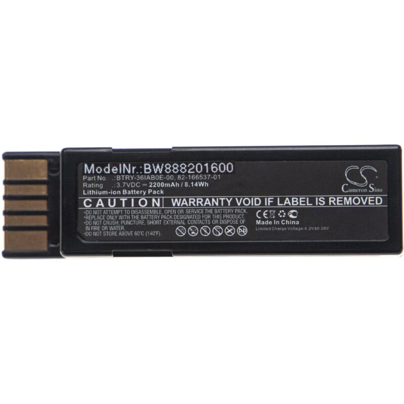Vhbw - Batterie remplacement pour Zebra 82-166537-01, BTRY-36IAB0E-00 pour scanner de code-barre pos (2200mAh, 3,7V, Li-ion)