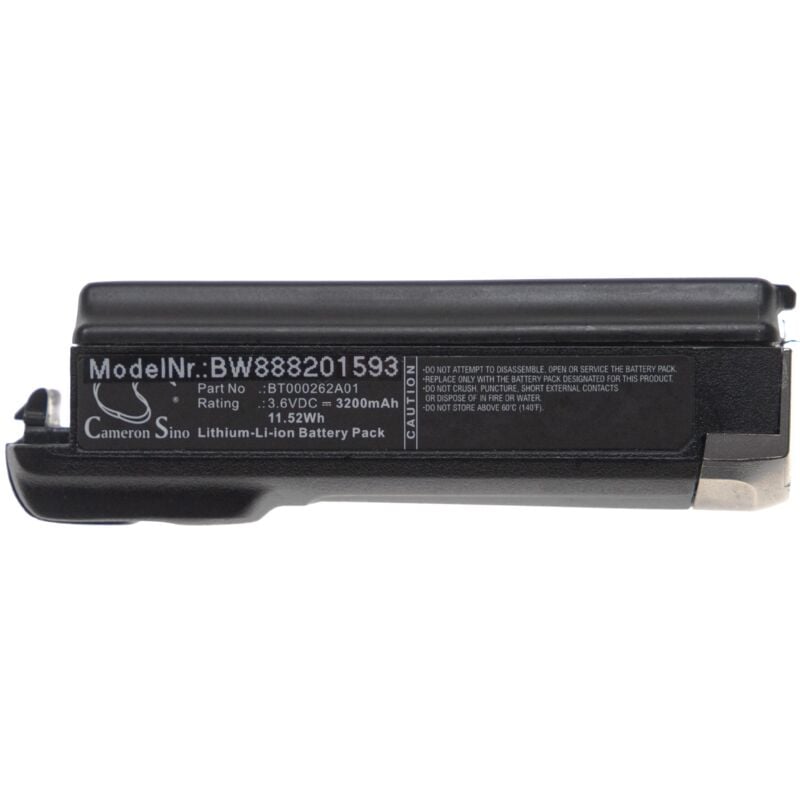 Vhbw - Batterie remplacement pour Zebra BT000262A01, BTRY-NWTRS-33MA-01, BT-000362, BT-000362-00 pour scanner de code-barre pos (3200mAh, 3,6V,