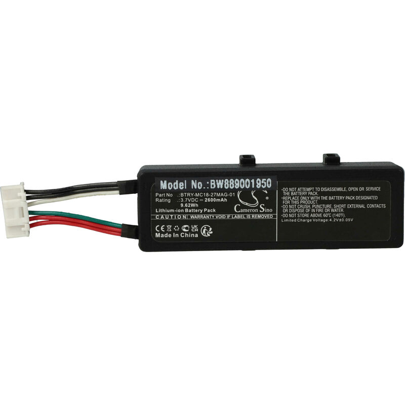 Batterie remplacement pour Zebra BTRY-MC18-27MAG-01 pour scanner de code-barre pos (2600mAh, 3,7V, Li-ion) - Vhbw