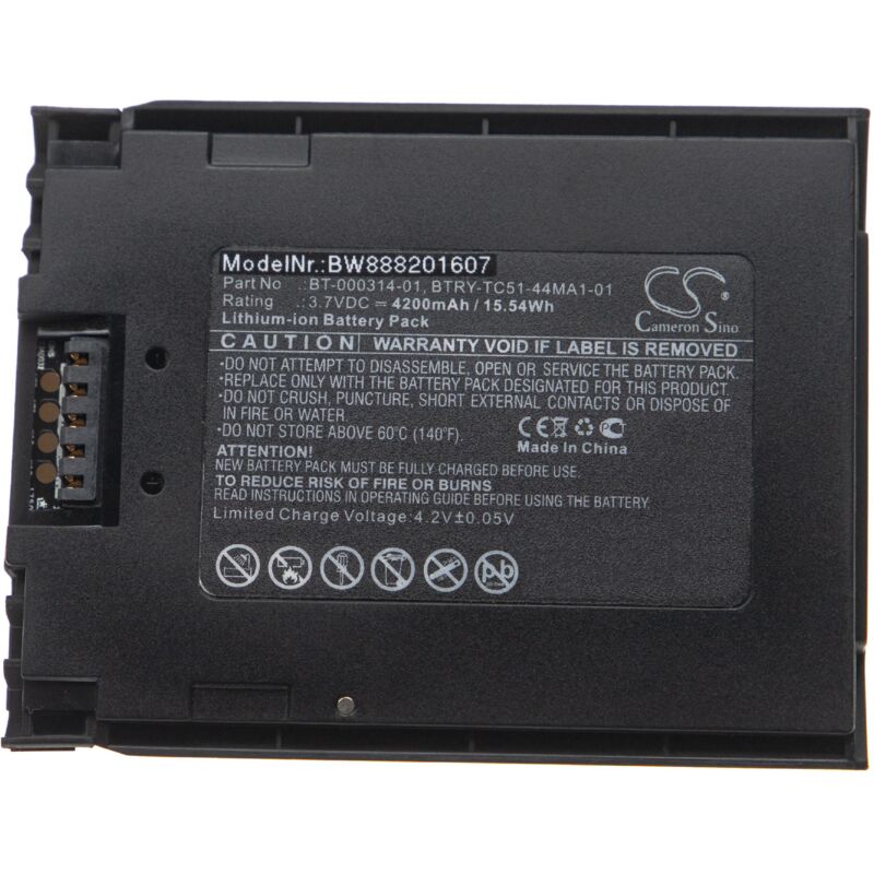 Batterie remplacement pour Zebra BTRY-TC51-44MA1-01 pour ordinateur handheld (4200mAh, 3,7V, Li-ion) - Vhbw