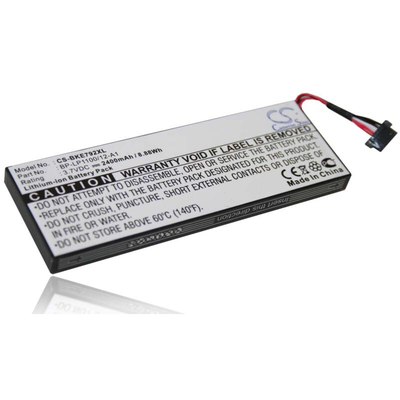 Battery compatible with Becker Traffic Assist 7928 gps Navigation System Sat Nav (2400 mAh, 3.7 v, Li-Ion) - Vhbw