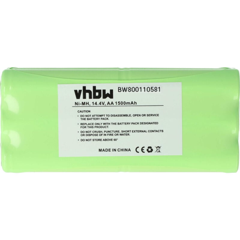 vhbw Battery compatible with Dirt Devil Spider 2.0 M612 Vacuum Cleaner (1500 mAh, 14.4 V, NiMH)