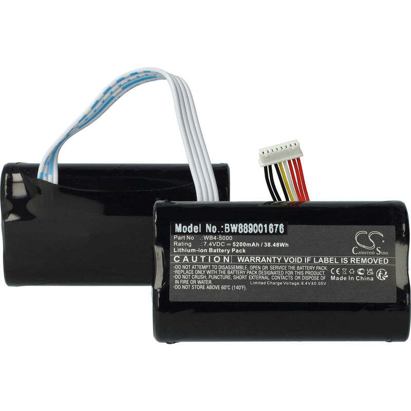 Vhbw - Battery compatible with dji RC1A Drone Smart Controller (5200mAh, 7.4 v, Li-ion)