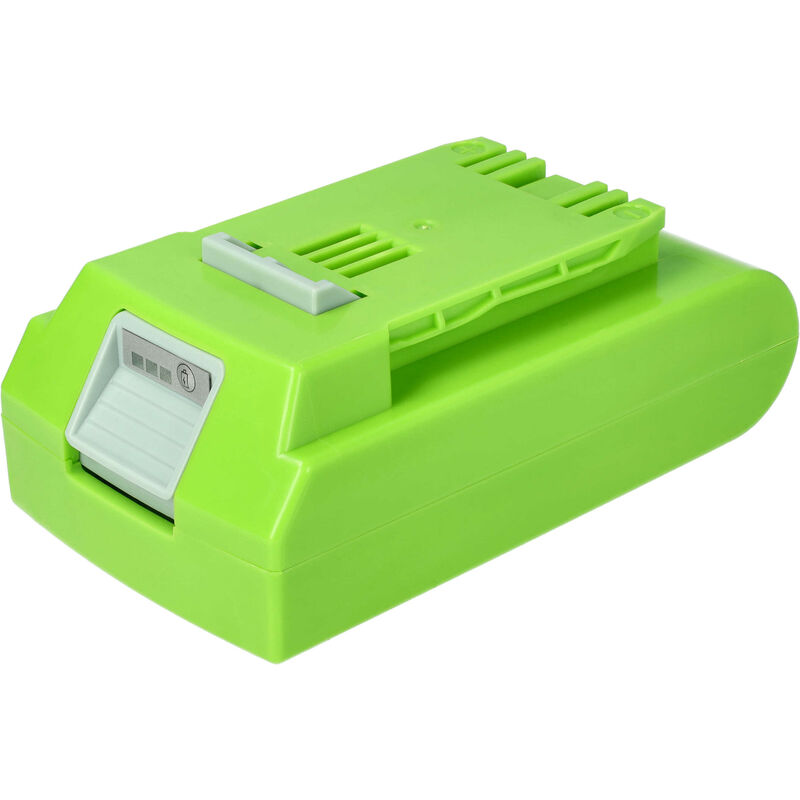 vhbw Battery compatible with Greenworks 2400007, G24 Sweeper, G24, 24352 Electric Power Tools (2000 mAh, Li-ion, 24 V)