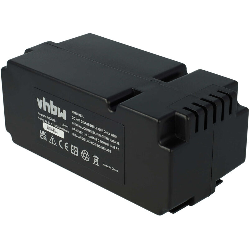 Vhbw - Battery compatible with Grizzly mr 400, mr 1200, mr 1000, R800 Easy, mr 600 Lawnmower (1500mAh, 25.2 v, Li-ion)