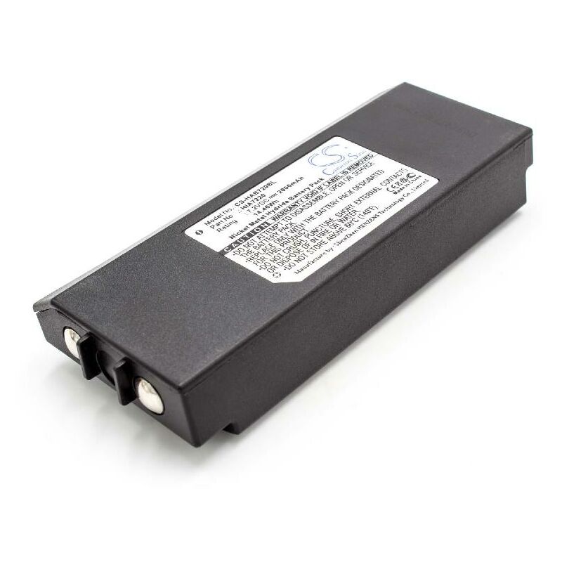 Battery compatible with Hiab Olsberg DOH116A, Olsberg Industrial Radio Remote Control (2000mAh, 7.2 v, NiMH) - Black - Vhbw